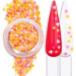 GLITTER FANTASIA MIX LARANJA, ROSA E BRANCO