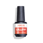 VERNIZ GEL EFEITO LOLLIPOP LARANJA GLITTER COLORIDO INOCOS