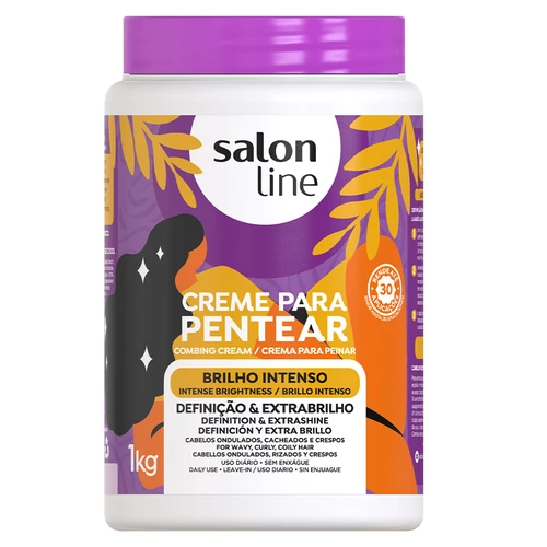 Salon Line Creme De Pentear Brilho Intenso  1kg