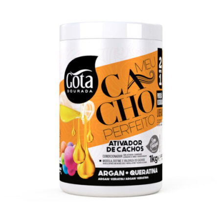 Gota Dourada Meu Cacho Perfeito Ativador De Cachos – Argan 1kg