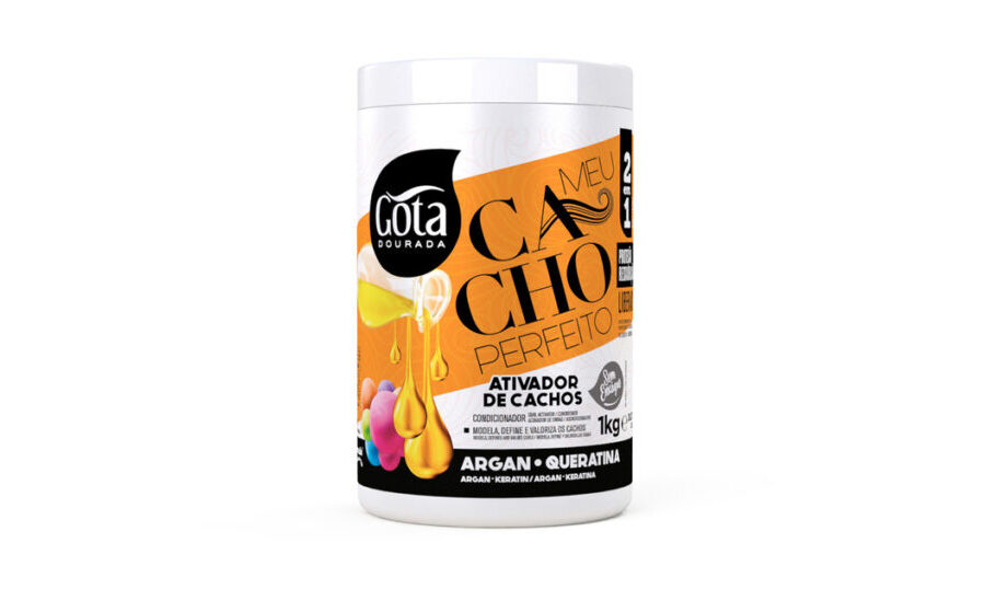 Gota Dourada Meu Cacho Perfeito Ativador De Cachos – Argan 1kg