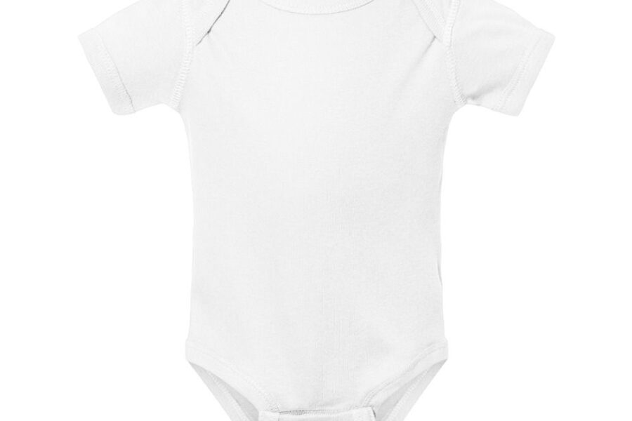 Body de manga curta infantil Branco