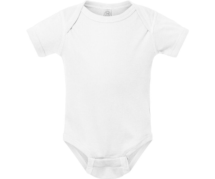 Body de manga curta infantil Branco